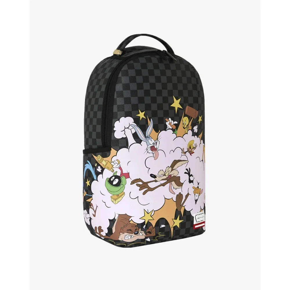 Sprayground Looney Tunes Fight Cloud Backpack Unisex Black Graphic Bag SPR256